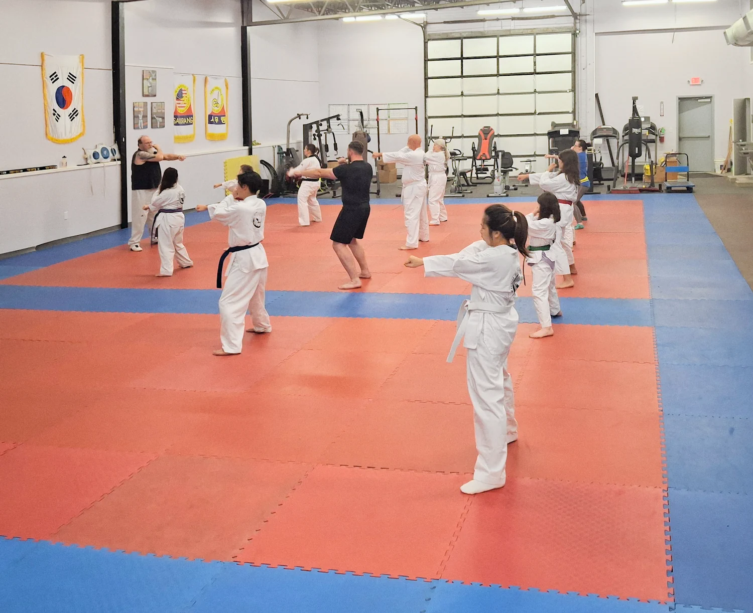 Taekwondo class